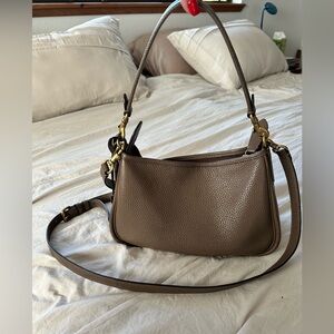 Coach Cary Pebble Leather Shoulder Bag